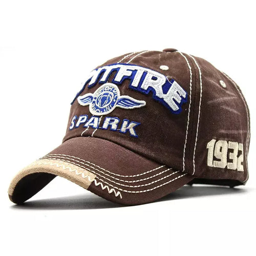 Coffee brown Cotton Baseball Cap