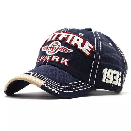 Navy blue Cotton Baseball Cap