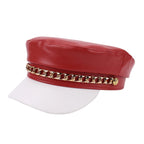 Springfield Golden Chain Bicolor Leather Sailor Cap