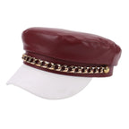 Springfield Golden Chain Bicolor Leather Sailor Cap