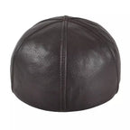 Springville Genuine Leather Flat Cap