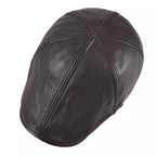 Springville Genuine Leather Flat Cap