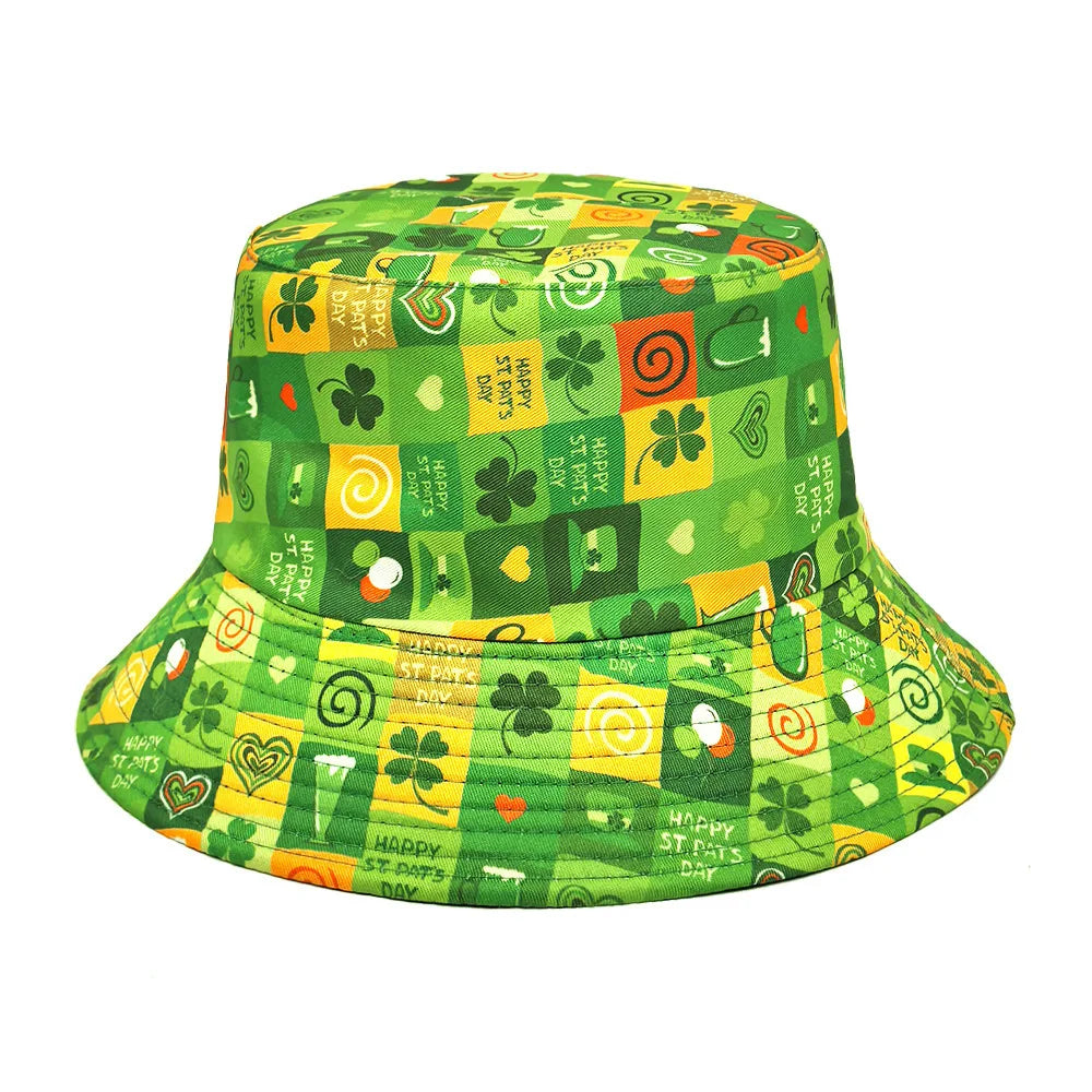 St Patrick's Day Reversible Bucket Hat