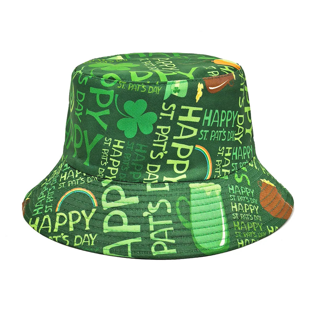 St Patrick's Day Reversible Bucket Hat