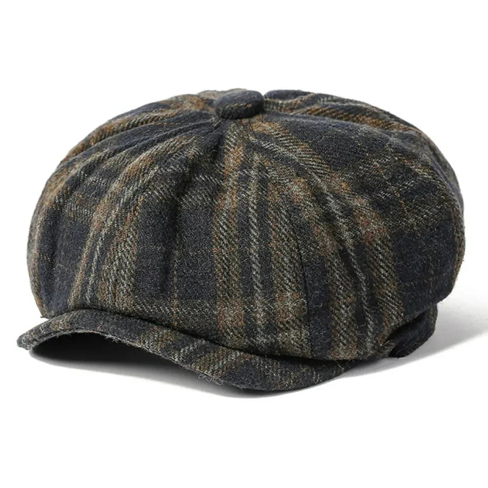 Stafford Tartan Cotton Newsboy Cap