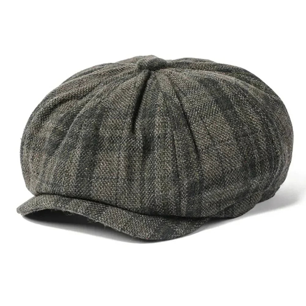 Stafford Tartan Cotton Newsboy Cap