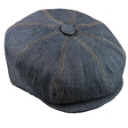 Staffordshire Vintage Blue Denim Newsboy Cap