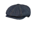 Staffordshire Vintage Blue Denim Newsboy Cap