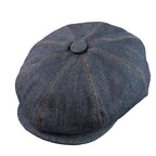 Staffordshire Vintage Blue Denim Newsboy Cap