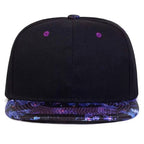 Starry Sky Black Snapback Cap