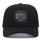 Stay Humble Embroidered Black Trucker Cap