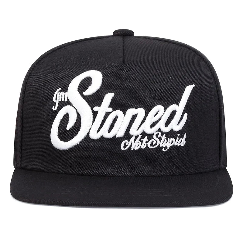Stoned Not Stupid Snapback Cap
