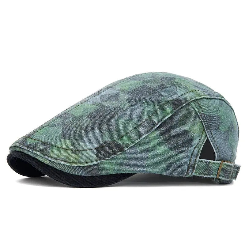 Sullivan Graffiti Geometric Cotton Flat Cap
