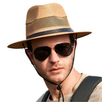 Summer Mesh Linen Fedora Hat