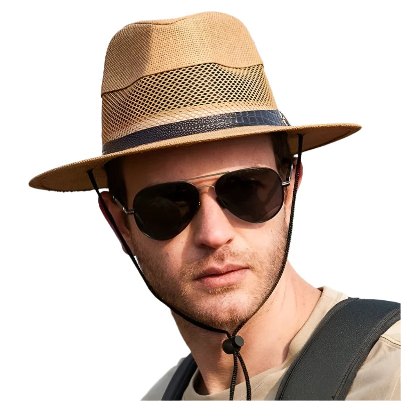 Summer Mesh Linen Fedora Hat