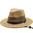Summer Mesh Linen Fedora Hat