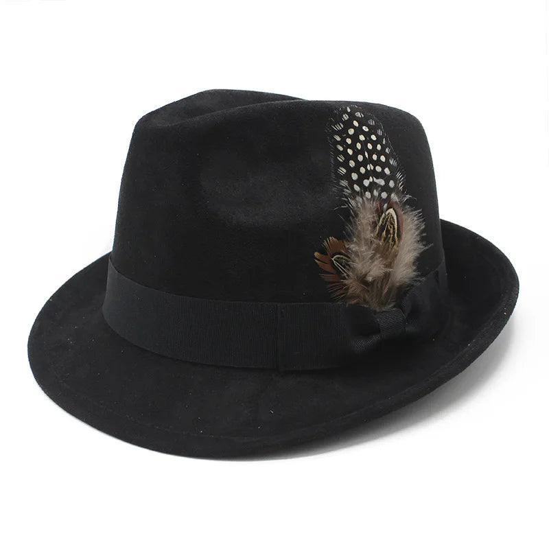 Sunderland Feather Suede Trilby Hat