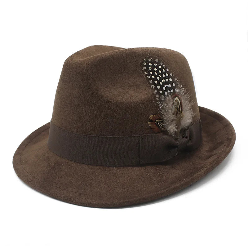 Sunderland Feather Suede Trilby Hat