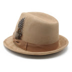 Sunderland Feather Suede Trilby Hat