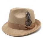Sunderland Feather Suede Trilby Hat