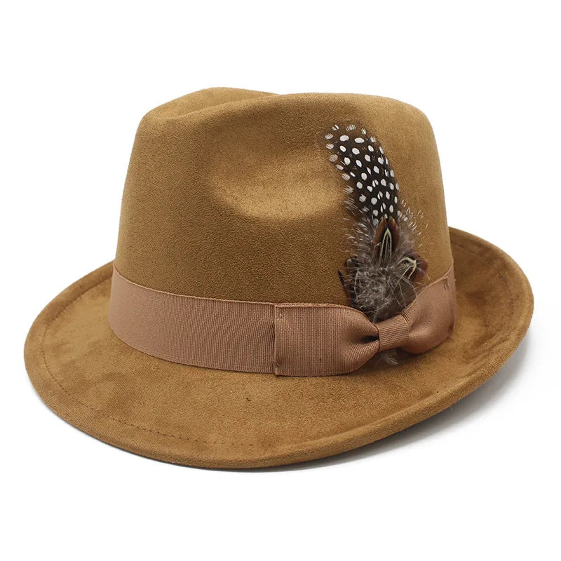 Sunderland Feather Suede Trilby Hat
