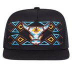 Rancher OX Head Sunset Bull Trucker Snapback Cap