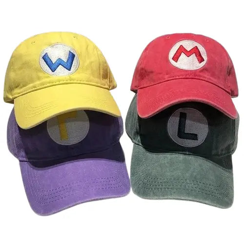 Super Mario Washed Cotton Baseball Cap
