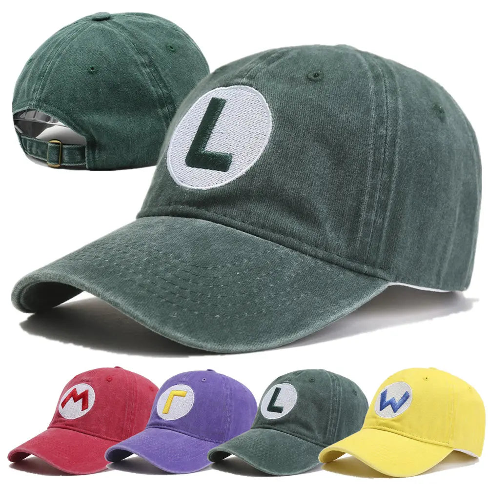 Super Mario Washed Cotton Baseball Cap