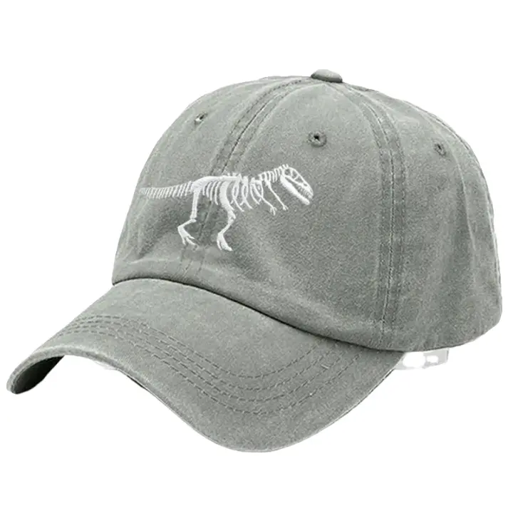 T-Rex Dinosaur Skeleton Cotton Baseball Cap