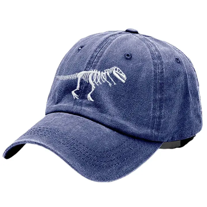T-Rex Dinosaur Skeleton Cotton Baseball Cap