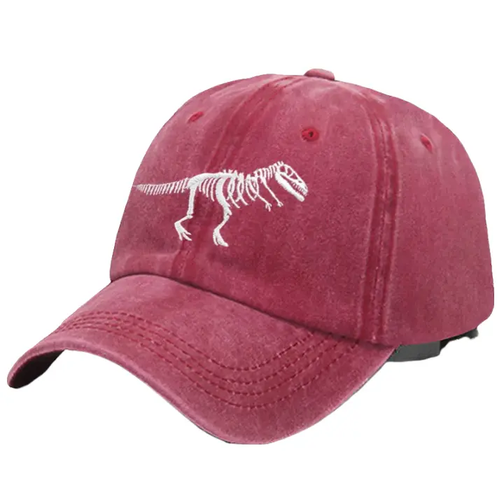 T-Rex Dinosaur Skeleton Cotton Baseball Cap
