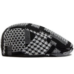 Talbot Houndstooth Flat Cap