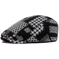 Talbot Houndstooth Flat Cap