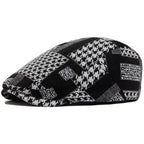 Talbot Houndstooth Flat Cap