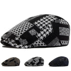 Talbot Houndstooth Flat Cap