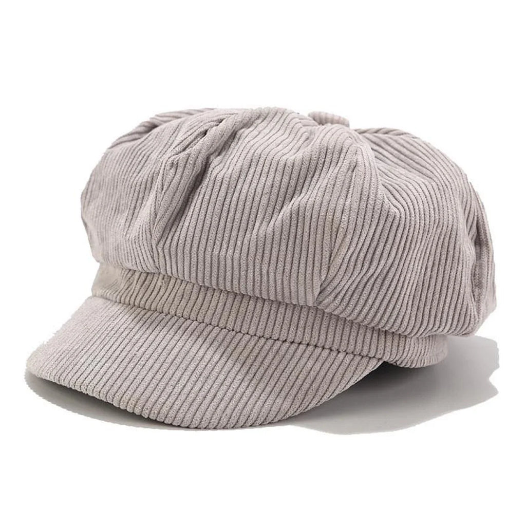 Talleyrand Women Corduroy Newsboy Cap