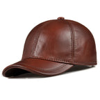 Tancarville Genuine Leather Baseball Cap