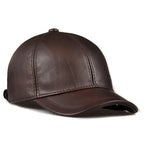 Tancarville Genuine Leather Baseball Cap