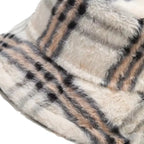 Taylor Fur Plaid Bucket Hat