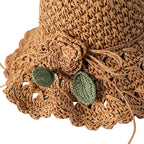 Tayrona Women Summer Sun Raffia Crochet Hat