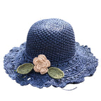 Tayrona Women Summer Sun Raffia Crochet Hat