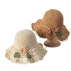 Tayrona Women Summer Sun Raffia Crochet Hat