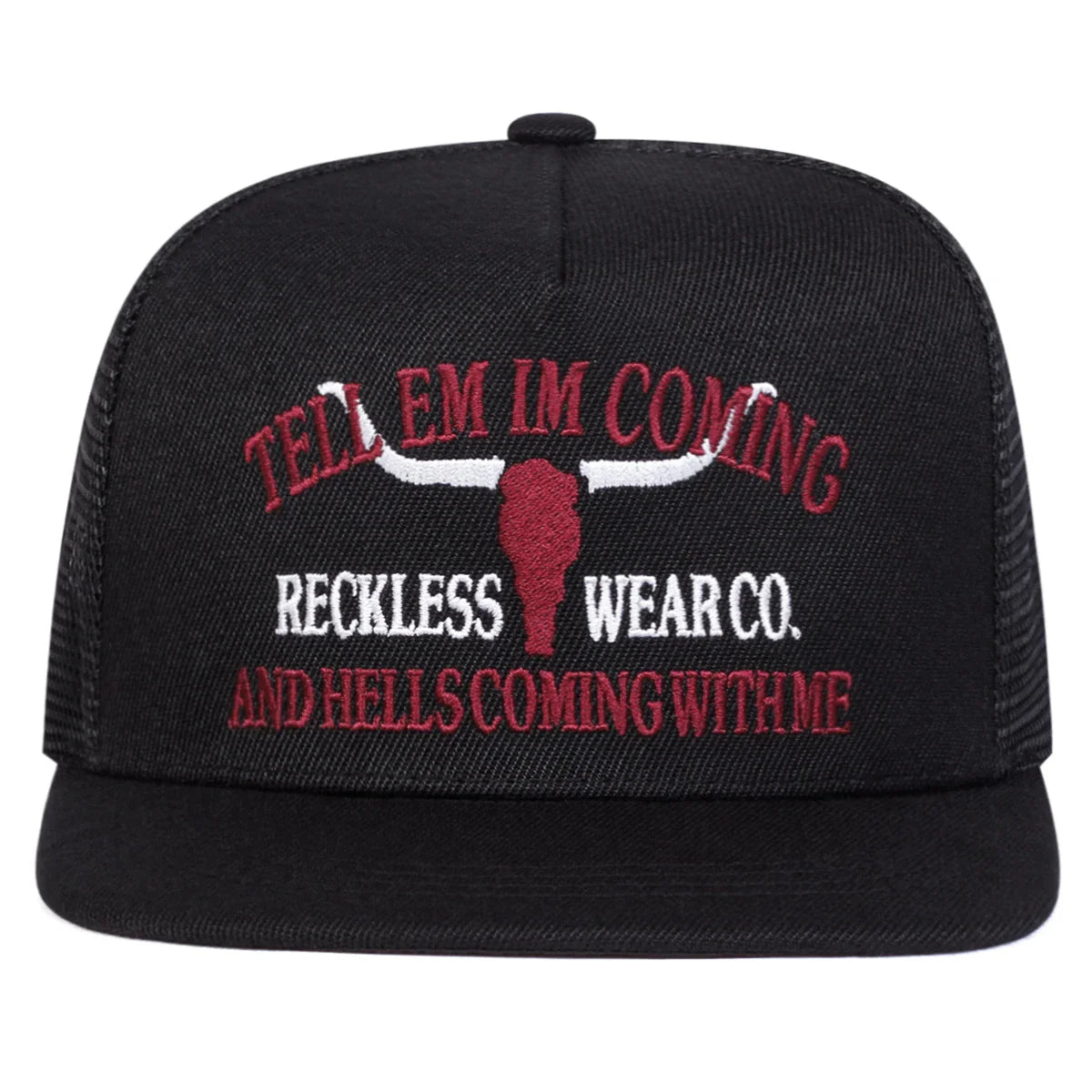 Tell Em Im Coming Trucker Snapback Cap