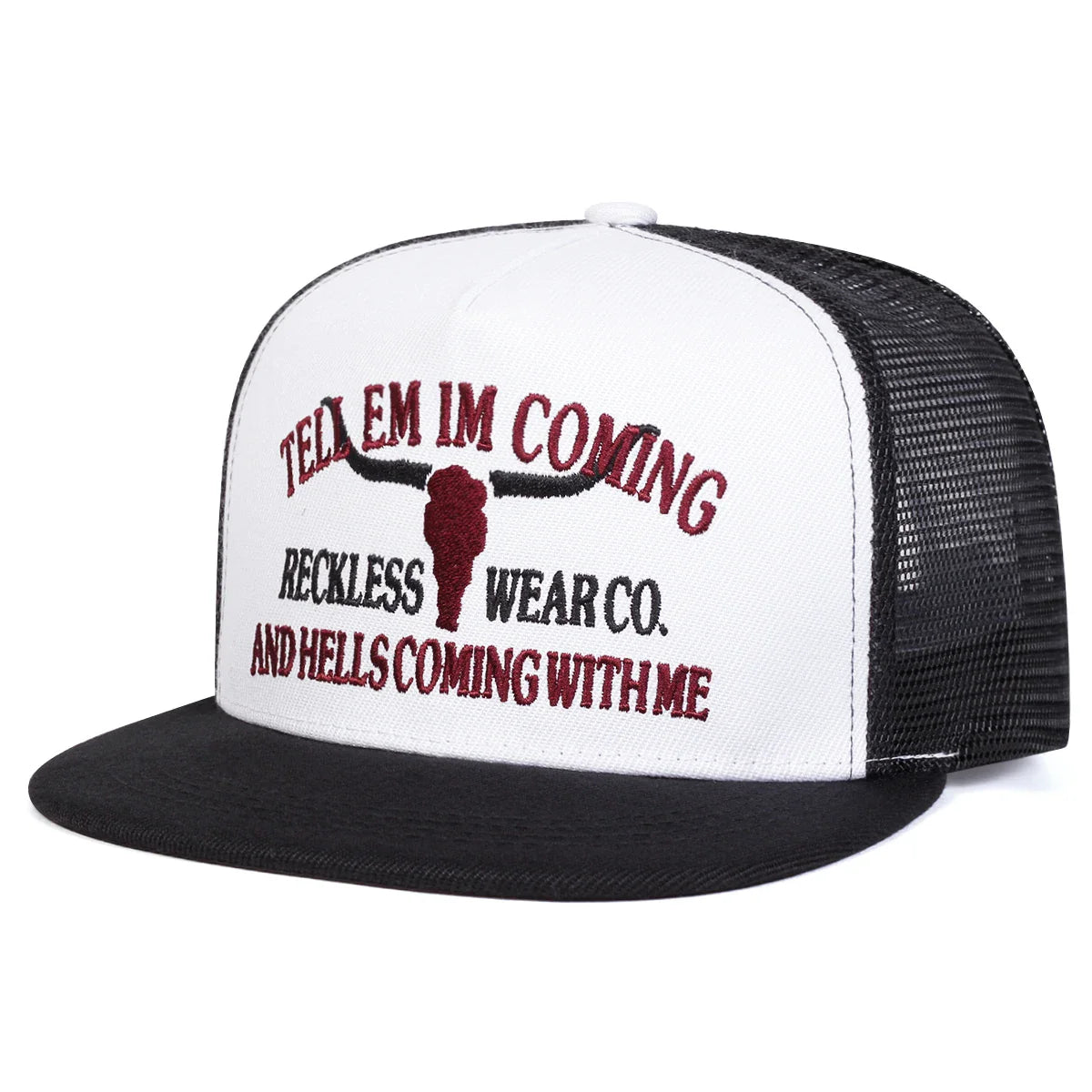 Tell Em Im Coming Trucker Snapback Cap