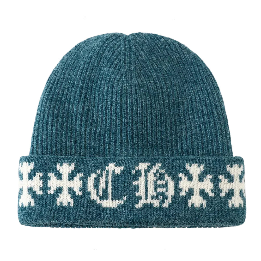 Templar Cross Winter Knitted Beanie