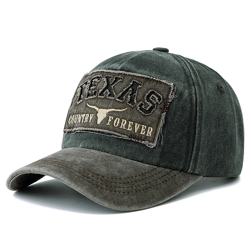 Texas Country Forever Washed Cotton Baseball Cap