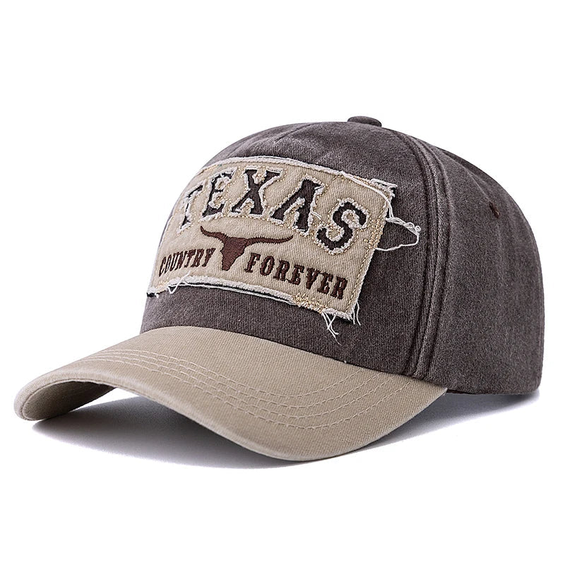 Texas Country Forever Washed Cotton Baseball Cap