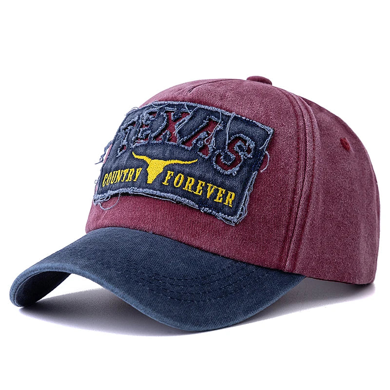 Texas Country Forever Washed Cotton Baseball Cap