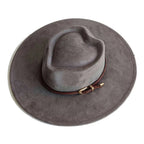 Gray heart-shaped suede hat – unique fashion hat