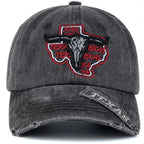 Texas Ranch Bullhead Washed Cotton Baseball Cap